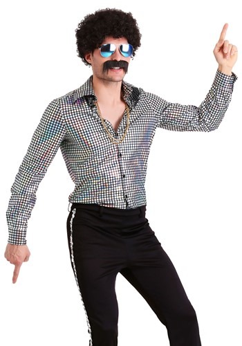 Men's Disco Ball Plus Size Shirt
