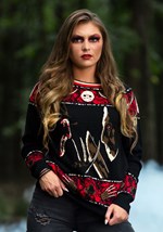 Freddy vs Jason Adult Halloween Sweater alt1