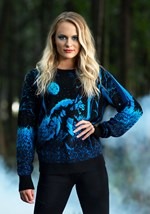 Prowling Werewolf Ugly Halloween Adult Sweater alt9