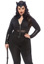 Womens Plus Sultry Supervillian Costume Alt 1