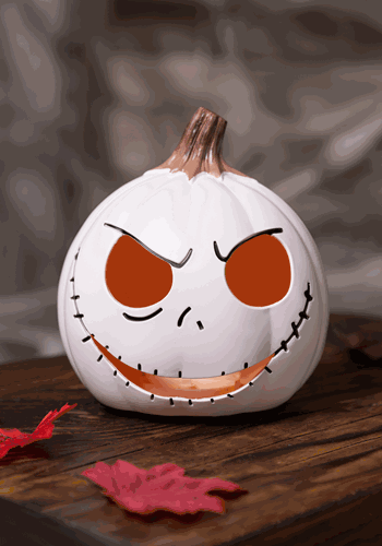 Light Up Jack Skellington 6" Pumpkin Decoration
