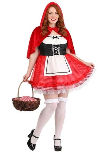 Plus Size Womens Sexy Little Riding Hood Costume