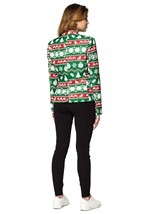 Suitmeister Christmas Green Nordic Women's Blazer Alt 1