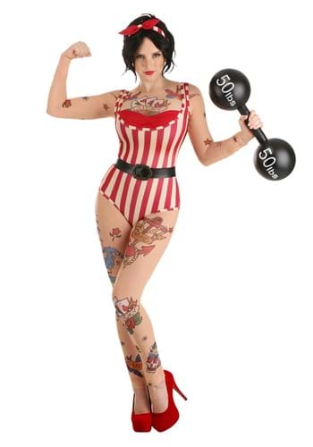 Women's Vintage Strong Woman Costume