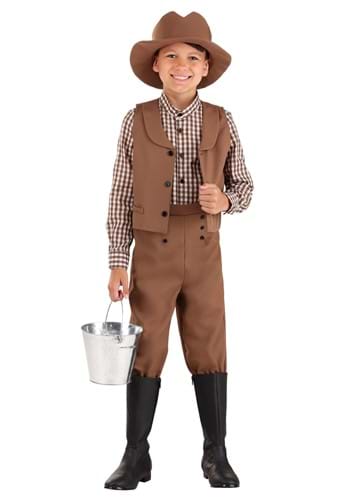 Kid's Western Pioneer Costume Main