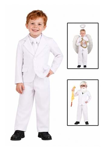 Toddler White Suit Costume New Main 1