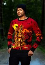 Adult Haunted House Halloween Sweater alt2