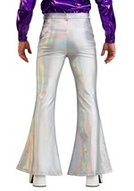 Men's Plus Size Holographic Disco Pants3