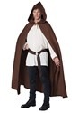 Adult Brown Hooded Cloak