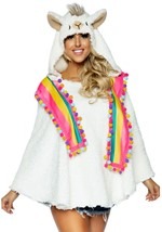 Women's Llama Poncho Alt 2