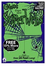 Green Glow Spider Web Black Light Activated 60g