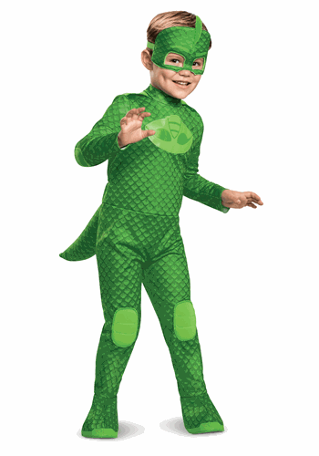 PJ Masks Kids Gekko Deluxe Light Up Costume-update