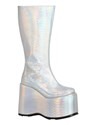 Womens Silver Holographic Galactic Boots