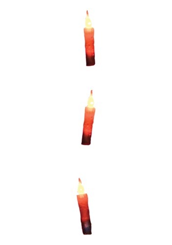 6" Hanging Light Up Stick Candles Decoration