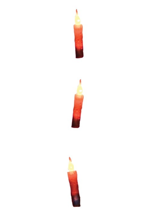 6" Hanging Light Up Stick Candles Decoration