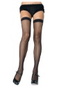 Nylon Black Fishnet Thigh Highs