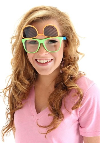 Neon Flip Ups Glasses