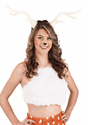 Light-Up Deer Antlers White LumenHorns