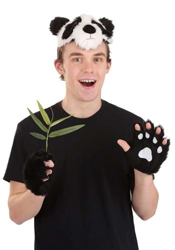 Panda Plush Headband & Paws Kit Alt 7