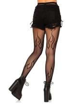 Black Flame Net Tights Alt 1