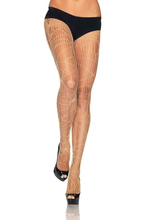 Nude Distressed Net Tights