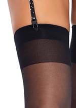 Black Garter Belt with Rhinestones Alt 4