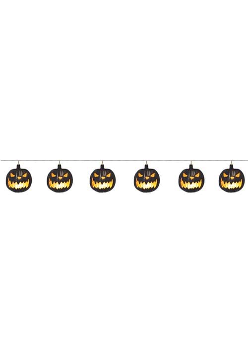 Black Jack-o-Lantern Light Up Garland