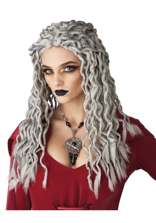 Gray Crinkle Dreads Wig