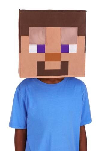 Minecraft Steve Block Head for Adults main1