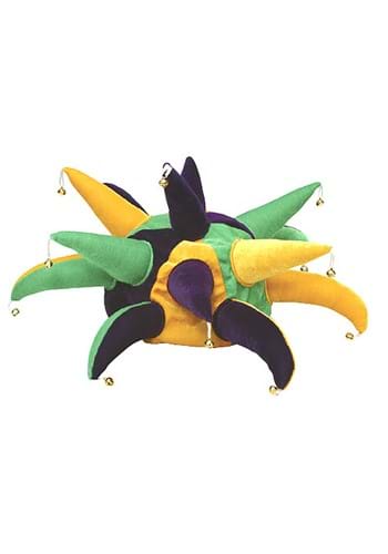 Adult Velvet Mardi Gras Jester Hat with Bells