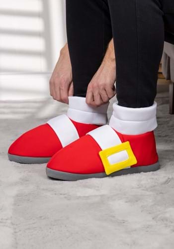 Sonic the Hedgehog Plush Adult Sonic Cosplay Slippers-0