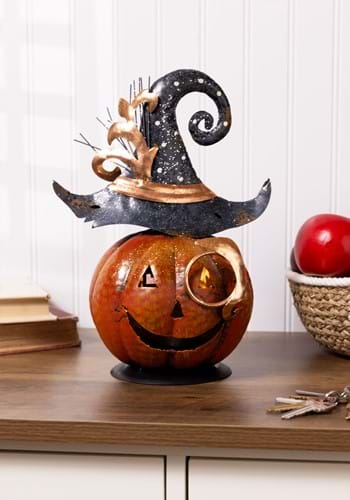 11" Metal Jack O Lantern