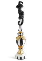 24" Black, White & Orange Finial w/Cat Alt 1