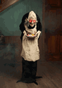 5ft Animated Greeter Old Lady Hag-0