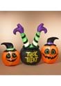 64 Inch Electric Lighted Inflatable Witch Pumpkins Decor