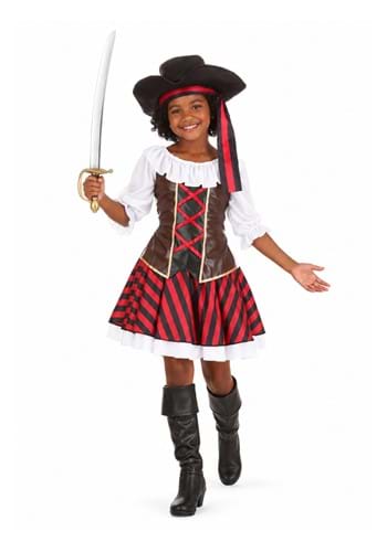 Girls Budget Pirate Costume New Main 1