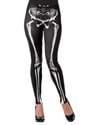 Womens Black Skeleton Leggings