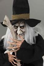 17" H Black Brewing Witch w/ Cauldron Alt 1