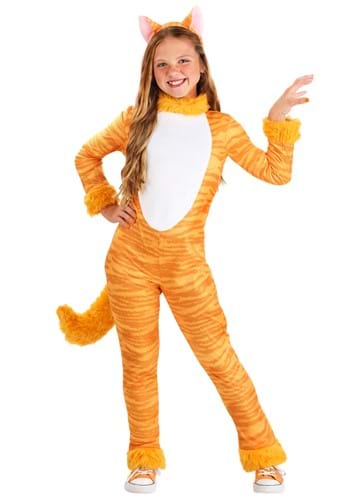Kids Big Tailed Tabby Cat Costume