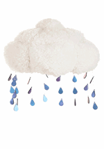 Light-Up Rain Cloud Sherpa Hat Alt 3