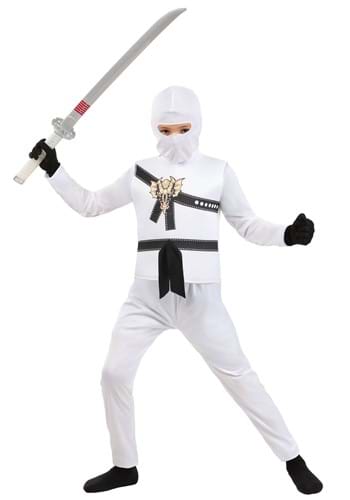 Kids White Ninja Master Costume