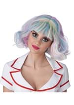 Womens Short Pastel Rainbow Wig