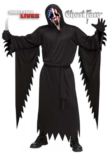 Adult Patriotic Ghost Face Costume Main