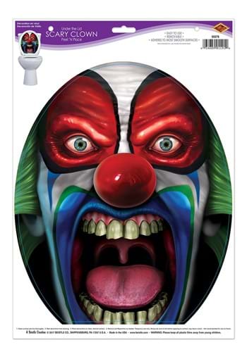 Under the lid Scary Clown Peel 'N Place
