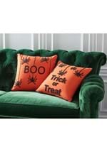 18" Orange Square Beaded BOO Pillow W/ Spiders Alt 1