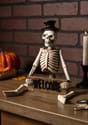 Resin Skeleton Man Shelf Sitter with Welcome Sign