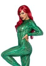 Green Laser Cut Metallic Catsuit Costume Alt 2