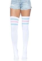 Womens Thigh High Athletic Socks Alt 1