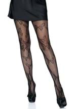 Black Butterfly Net Tights