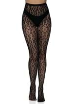 Black Leopard Net Tights Alt 3